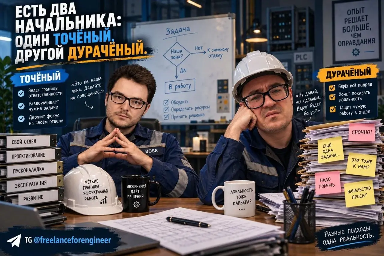 Есть два начальника: один точёный, другой дурачёный.
Не каждое предприятие имеет чётко прописанные границы ответственности между отделами. И вот тут обычно проявляются два типа начальников | Сетка — социальная сеть от hh.ru
