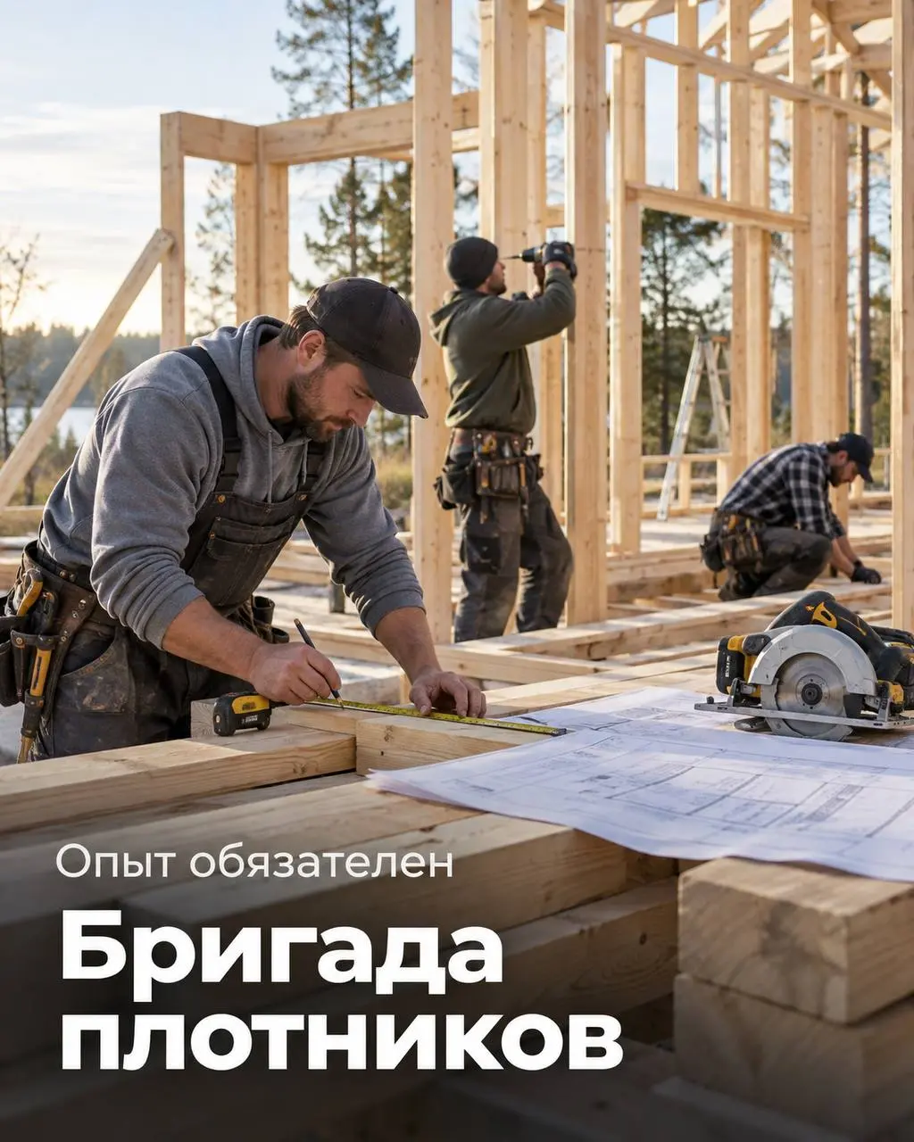 БРИГАДА ПЛОТНИКОВ
Прямой работодатель
• Москва
• Плотники и столяры
• +79166725250
Полное описание вакансии размещено в Телеграм и Макс. Переходите по ссылке в закрепленном сообщении | Сетка — социальная сеть от hh.ru