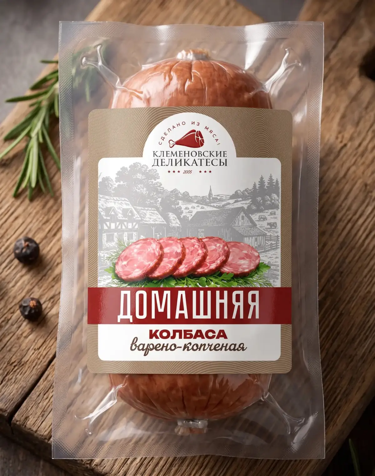 Кейс. Серия этикеток для мясной продукции «Клеменовские деликатесы»
Задача: У бренда была только техническая этикетка — она выполняла учётную функцию, но визуально никак не работала с потребителем | Сетка — социальная сеть от hh.ru