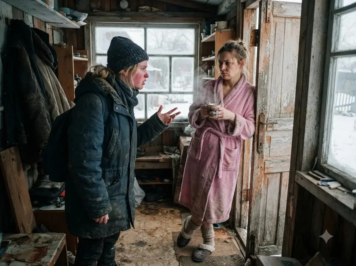 — Только не начинай эту драму, — сказала мачеха. Через минуту я выставила её в халате на мороз
Я резко дернула на себя перекошенную дверь летней пристройки. Ржавые петли протяжно скрипнули | Сетка — социальная сеть от hh.ru