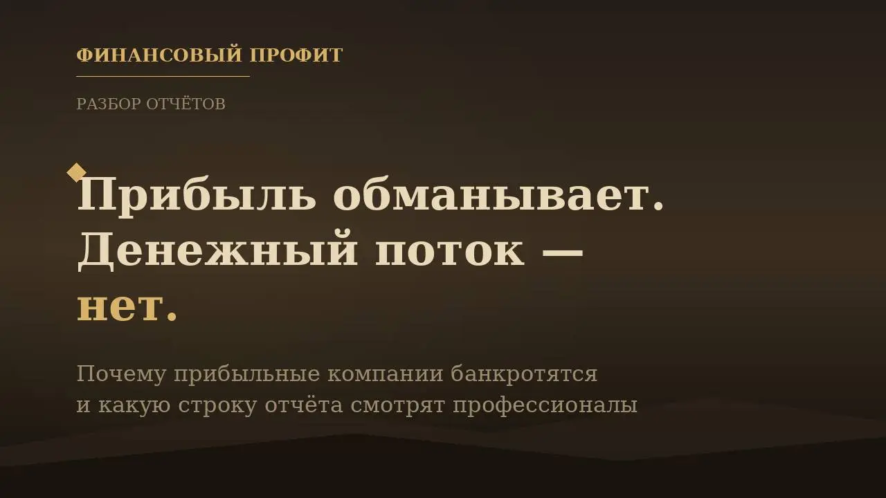 Почему прибыль в отчёте — плохой индикатор здоровья компании
Начинающие инвесторы совершают одну и ту же ошибку: открывают отчёт, находят чистую прибыль и на ней строят решение | Сетка — социальная сеть от hh.ru