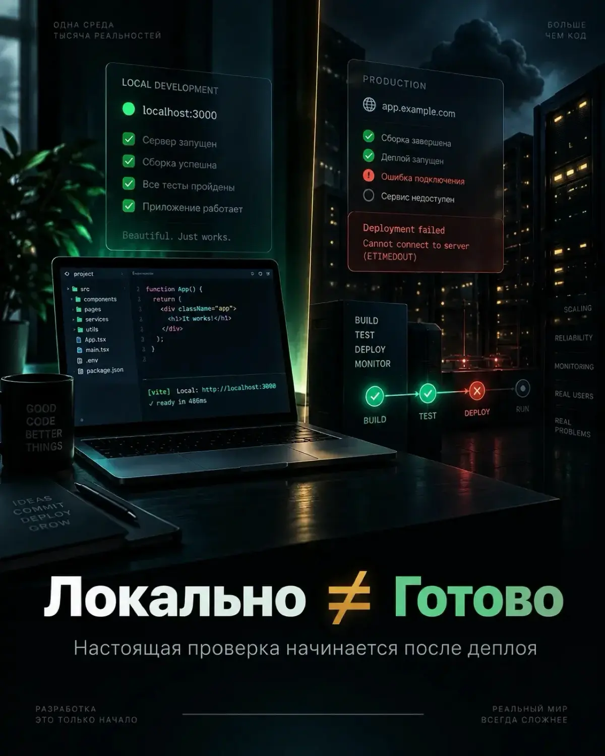 Если проект работает только локально - он не работает | Сетка — социальная сеть от hh.ru