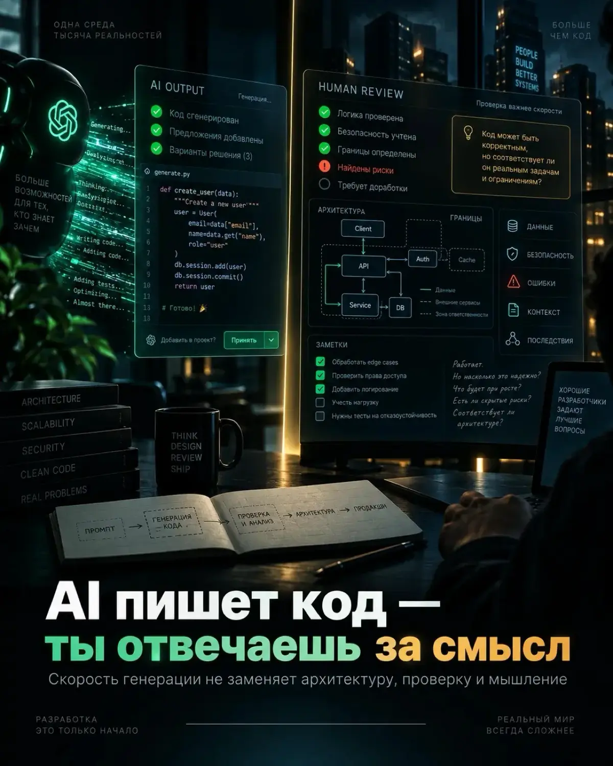 AI не заменяет программистов. | Сетка — социальная сеть от hh.ru