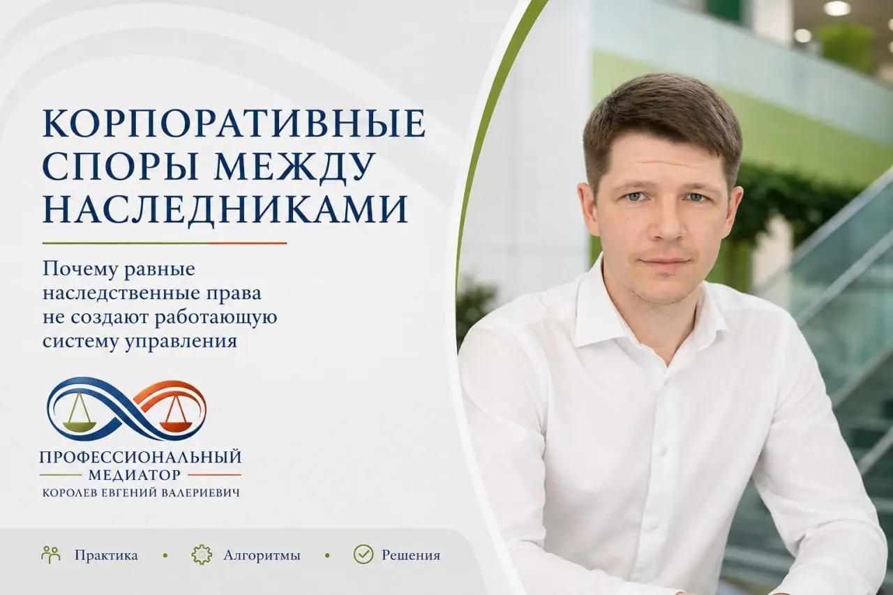 Корпоративные споры между наследниками
👥 Трое наследников получили равные права на бизнес.
✨ Но один десять лет работал в компании.
✨ Второй хочет только дивиденды | Сетка — социальная сеть от hh.ru