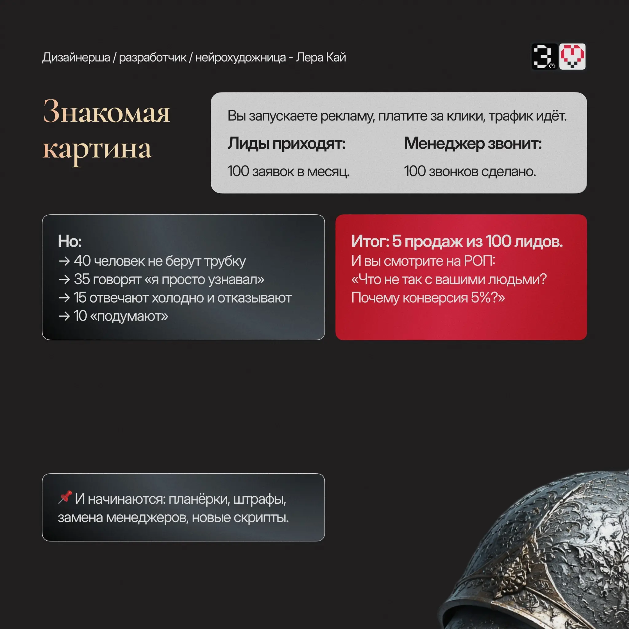Ваши менеджеры делают 100 звонков, а продаж всего 5. | Сетка — социальная сеть от hh.ru