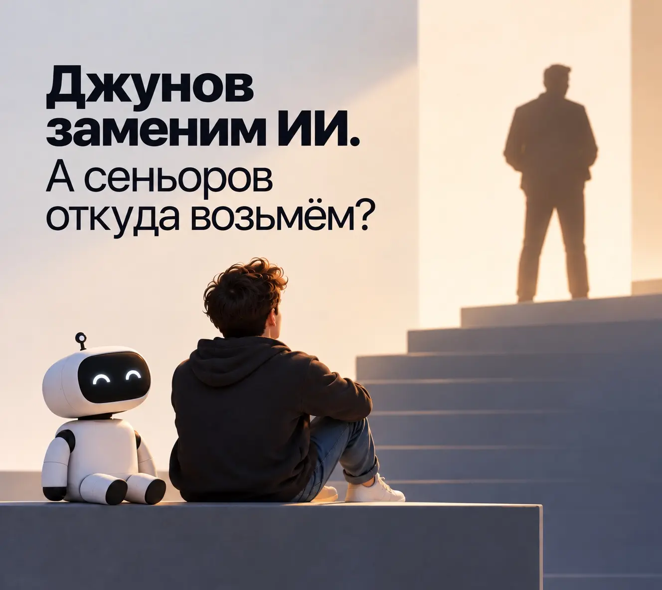 Джунов заменим ИИ. А сеньоров откуда возьмём? 🤔 | Сетка — социальная сеть от hh.ru