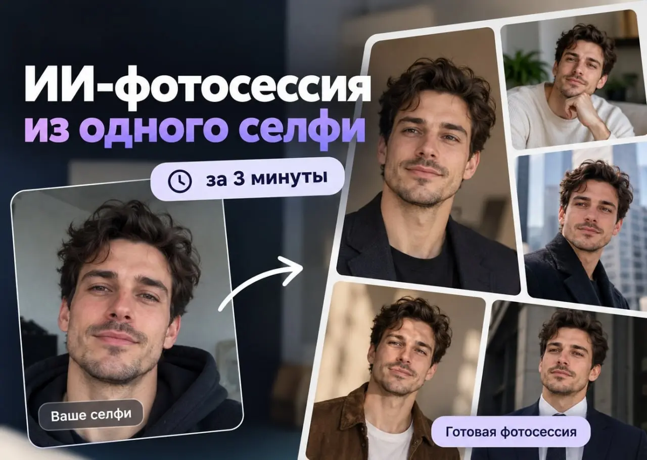 Как я сделал ИИ-фотосессию из селфи за 3 минуты | Сетка — социальная сеть от hh.ru