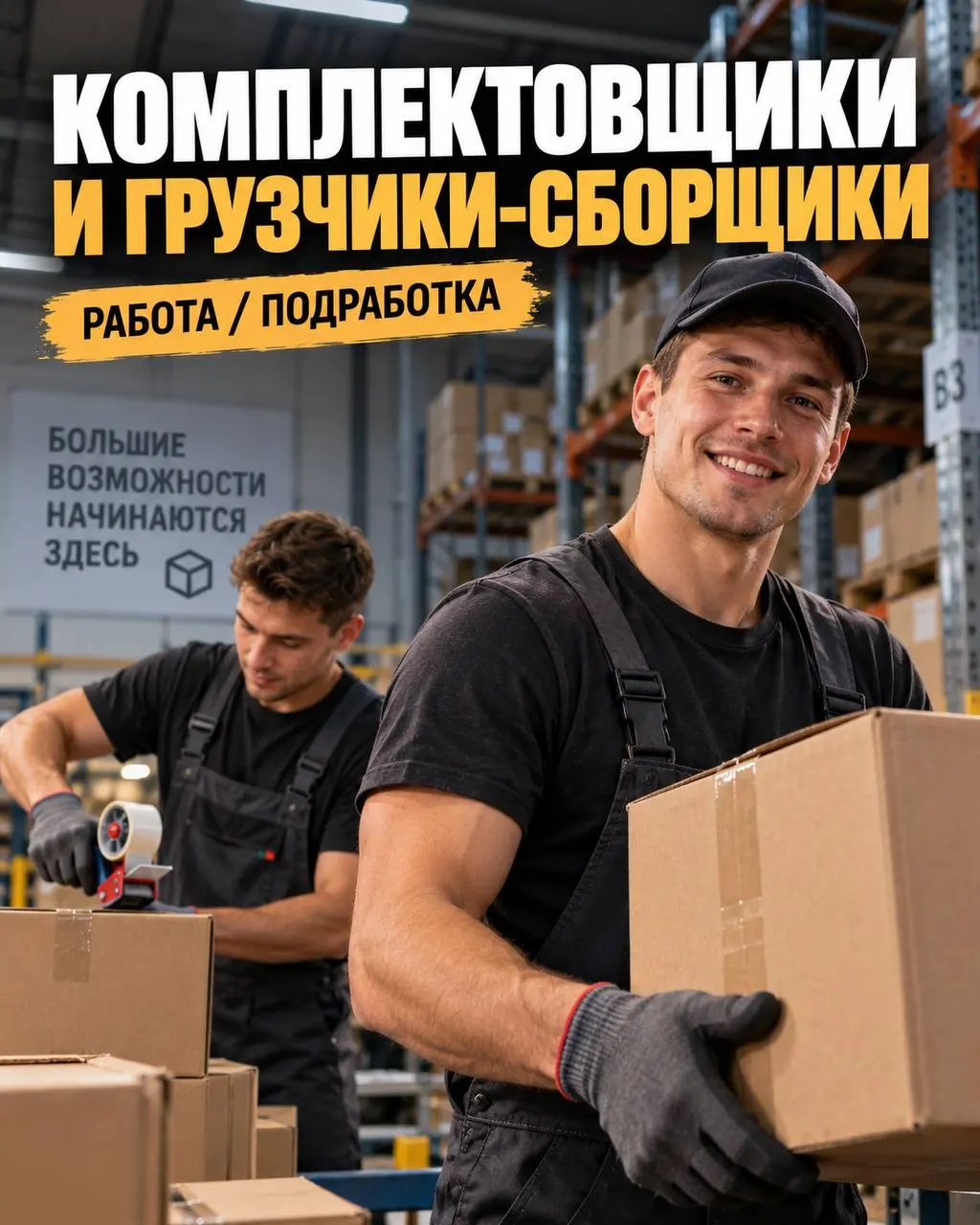 1️⃣КОМПЛЕКТОВЩИК - от 3500₽/смена
2️⃣ГРУЗЧИК-СБОРЩИК - от 4000₽/смена
Прямой работодатель
• Люберцы
• Логистика
• +7 977 326-63-65
Полное описание вакансии размещено в Телеграм и Макс | Сетка — социальная сеть от hh.ru