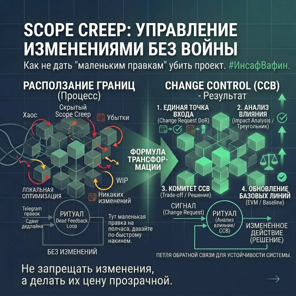 Scope Creep: управление изменениями без войны | Сетка — социальная сеть от hh.ru
