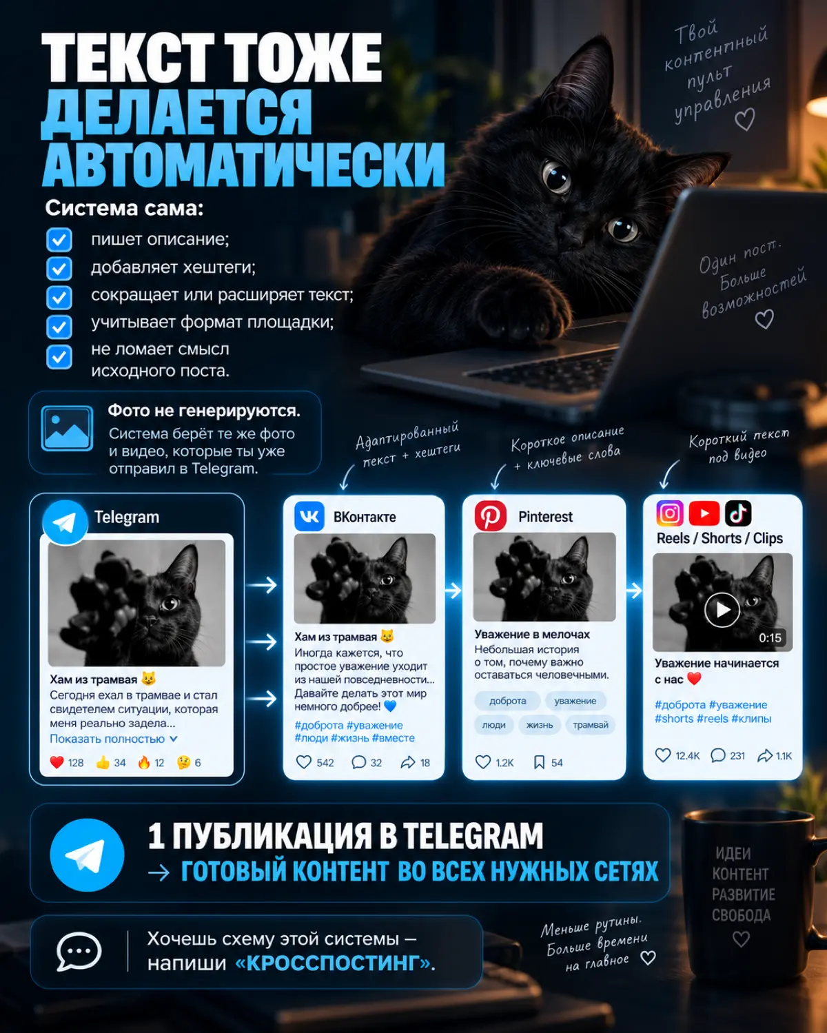 Кросспостинг - решение номер 1 для бизнеса | Сетка — социальная сеть от hh.ru