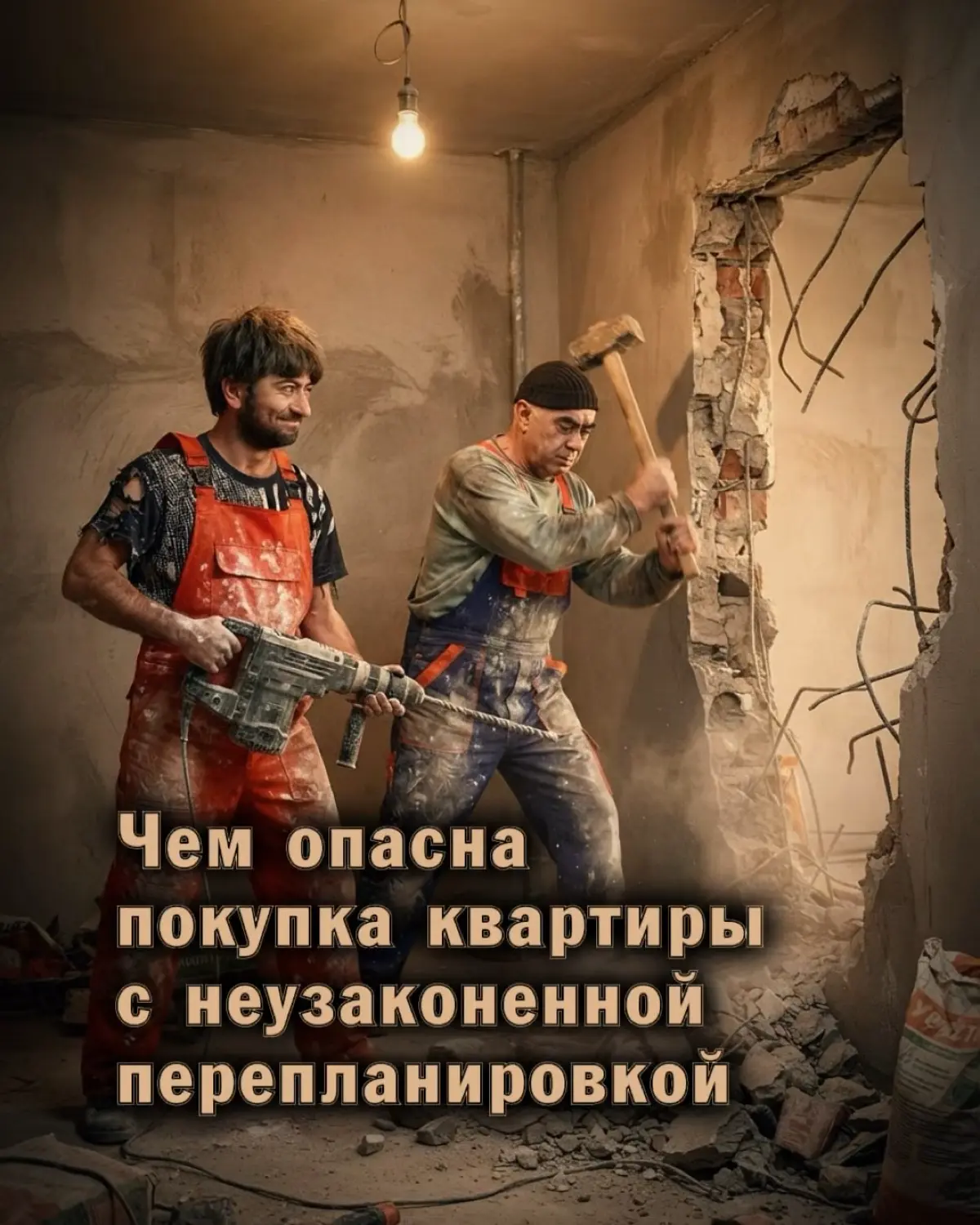 ⚠️ Чем опасна покупка квартиры с неузаконенной перепланировк | Сетка — социальная сеть от hh.ru
