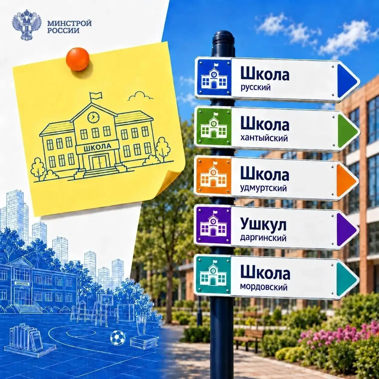 🏠 Дом, школа, парк, город. На разных языках эти слова звучат по-разному, но смысл остается понятным каждому.
В России говорят более чем на 150 языках | Сетка — социальная сеть от hh.ru