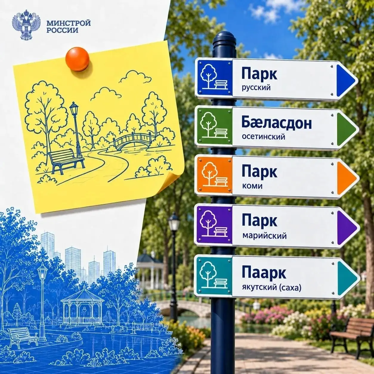 🏠 Дом, школа, парк, город. На разных языках эти слова звучат по-разному, но смысл остается понятным каждому.
В России говорят более чем на 150 языках | Сетка — социальная сеть от hh.ru