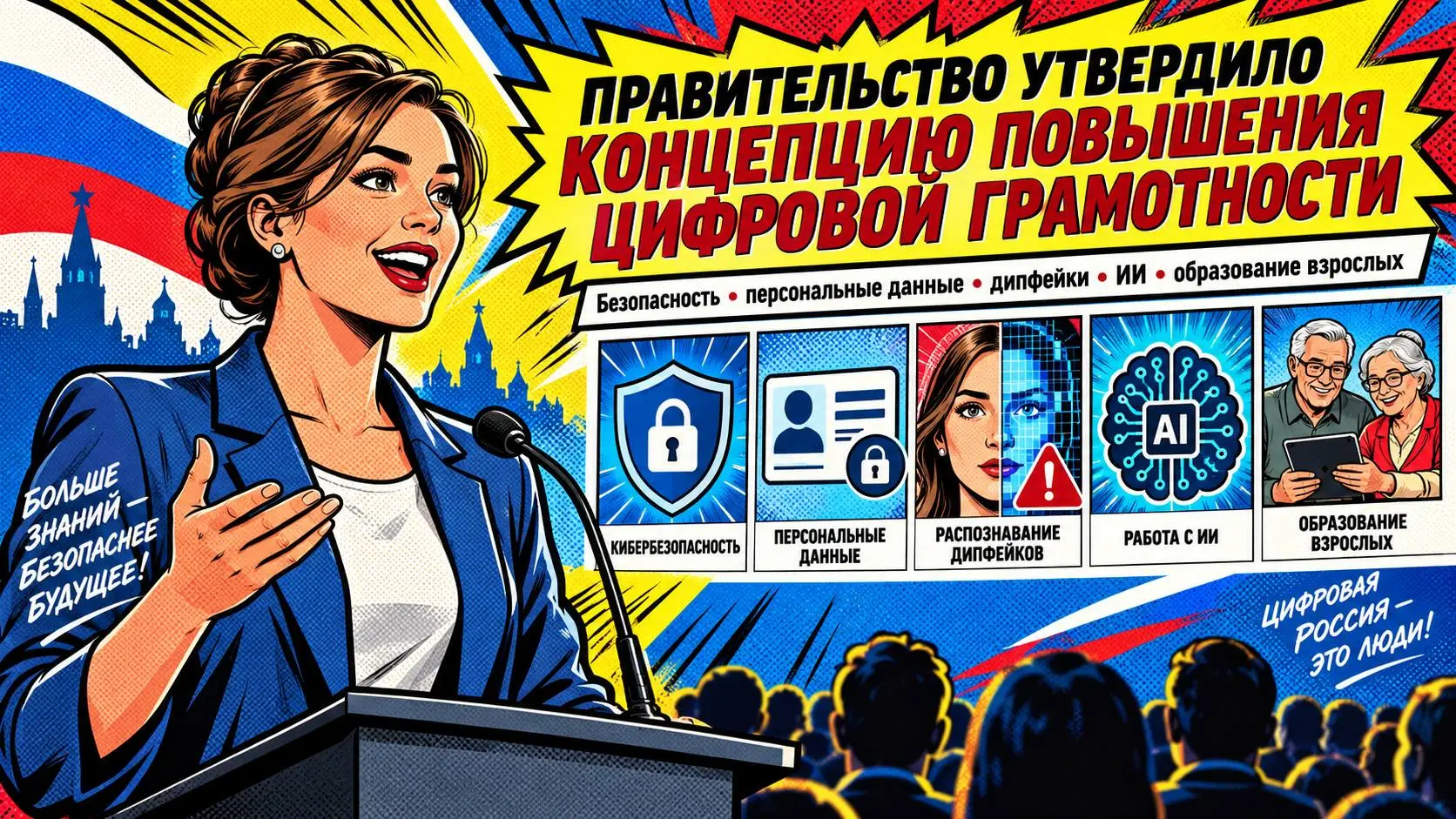 А вот и про Россию.  Правительство утвердило концепцию повышения цифровой грамотности | Сетка — социальная сеть от hh.ru