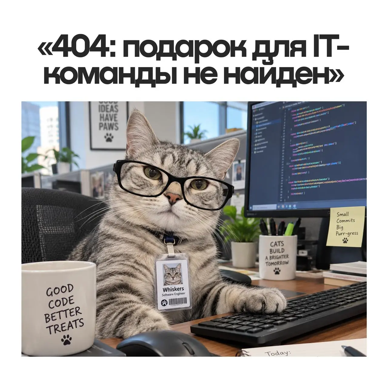 404: подарок для IT-команды не найден 💻
День программиста вроде бы не тот праздник, к которому готовятся за два месяца | Сетка — социальная сеть от hh.ru