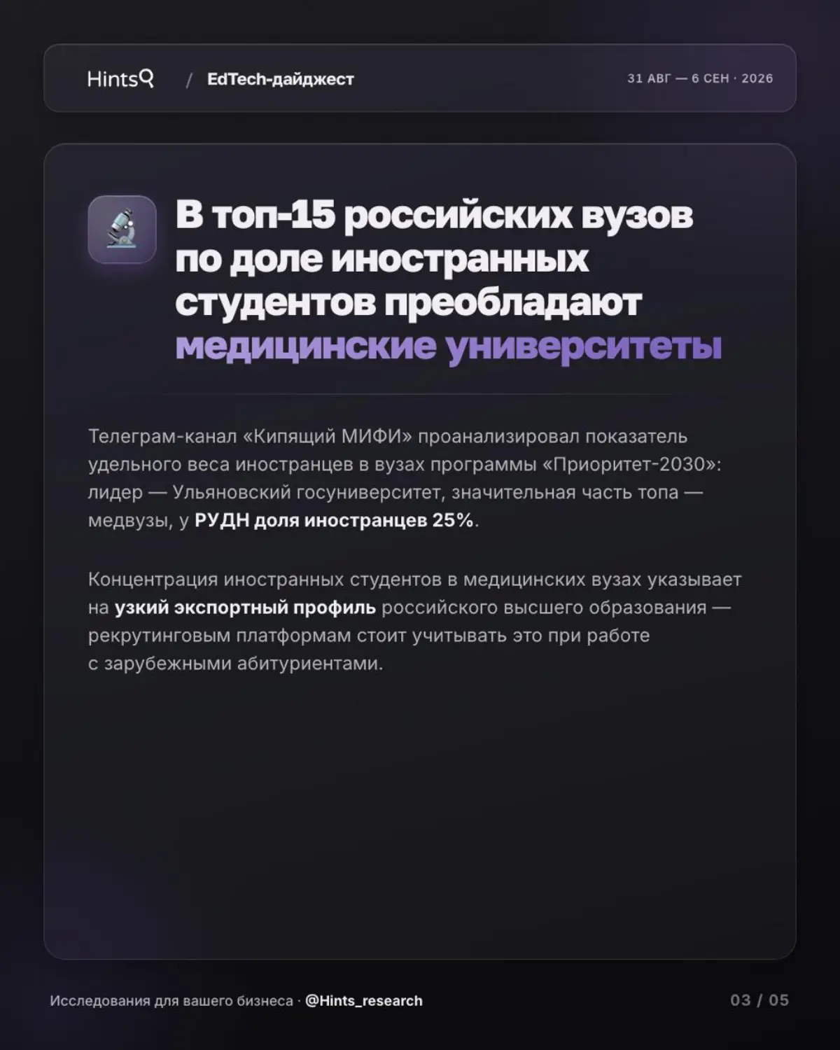 Обзор рынка ЭдТех от Hints с новостями прошедшей недели | Сетка — социальная сеть от hh.ru