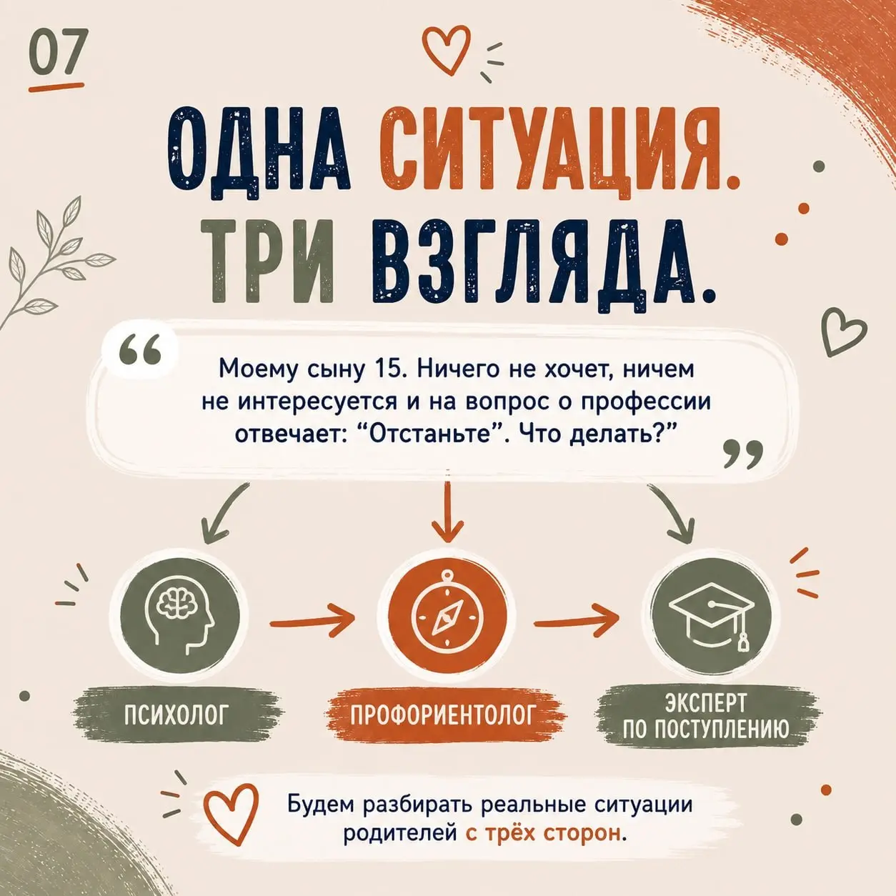📌🔤🔤🔤🔤🔤🔤🔤 1⃣
СПОКОЙНО, ЭТО ПОДРОСТОК 🧡
В своей работе сопроводителя при поступлении в вузы я часто сталкиваюсь с тревожностью родителей | Сетка — социальная сеть от hh.ru