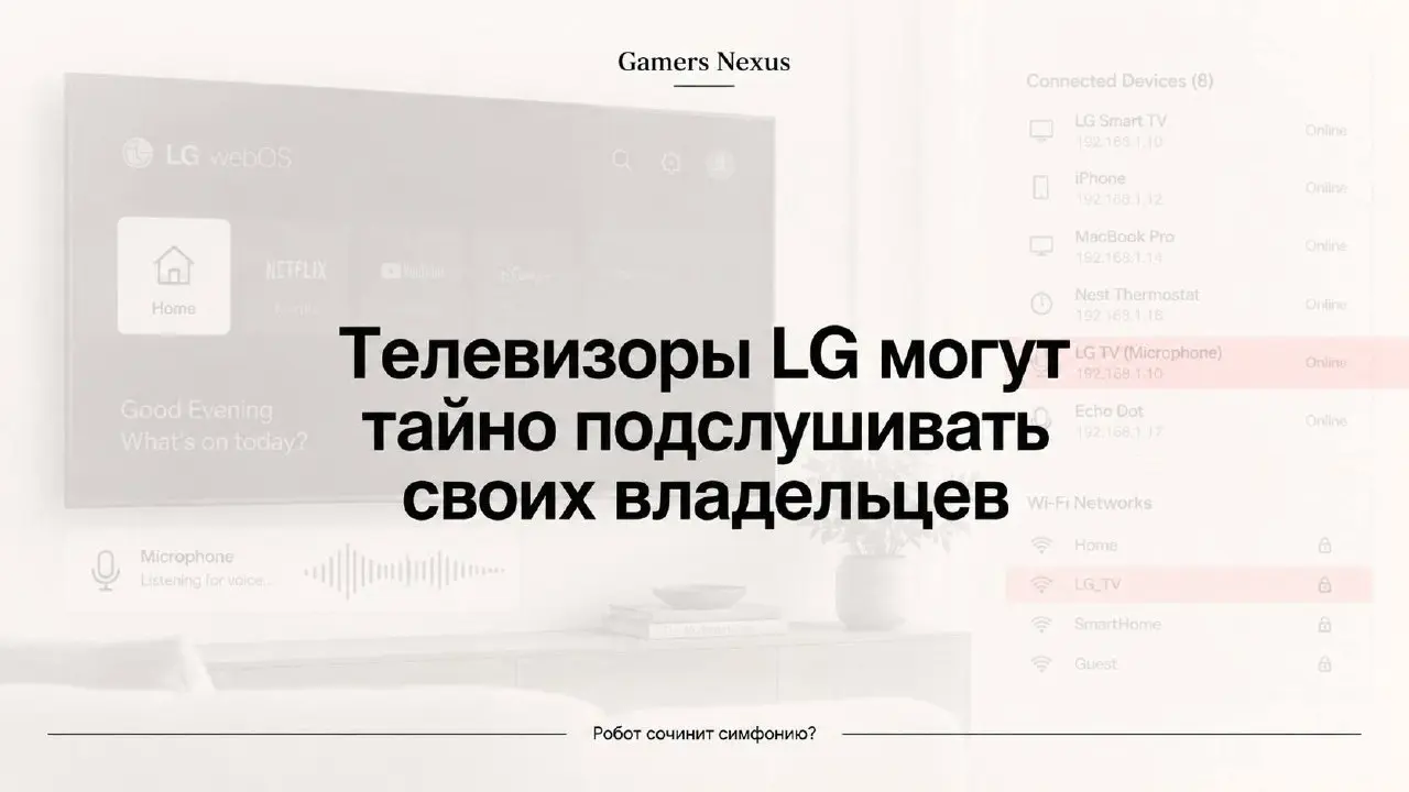 Телевизоры LG могут следить за тем, что происходит у вас дома, даже когда экран выключен | Сетка — социальная сеть от hh.ru
