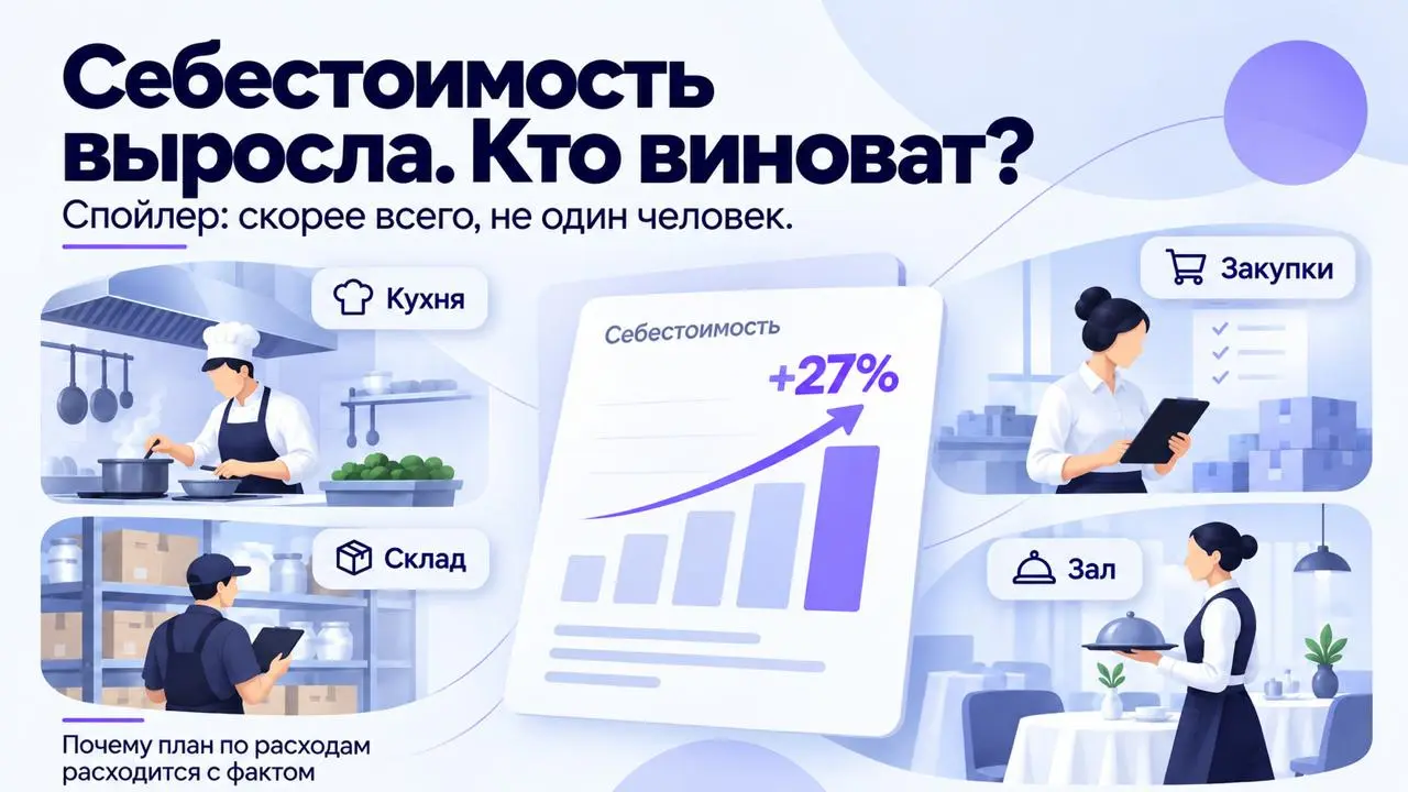 Высокая себестоимость — это не всегда проблема закупщика или шефа.
И часто ошибка начинается именно с попытки найти одного ответственного за итоговую цифру | Сетка — социальная сеть от hh.ru