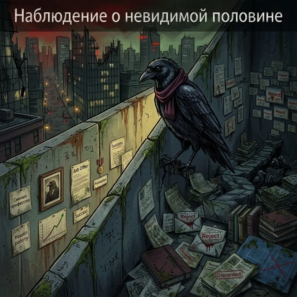 🐦‍⬛ HRaven. Наблюдение о невидимой половине. | Сетка — социальная сеть от hh.ru