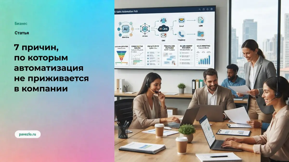 7 причин, по которым автоматизация не приживается в компании | Сетка — социальная сеть от hh.ru