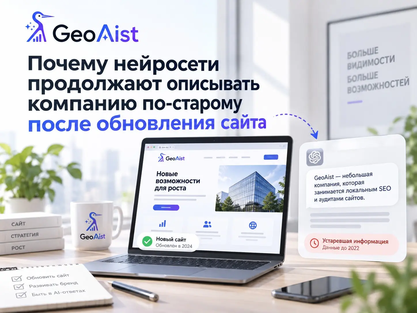 Почему ИИ описывают бренд по-старому после обновления сайта | Сетка — социальная сеть от hh.ru