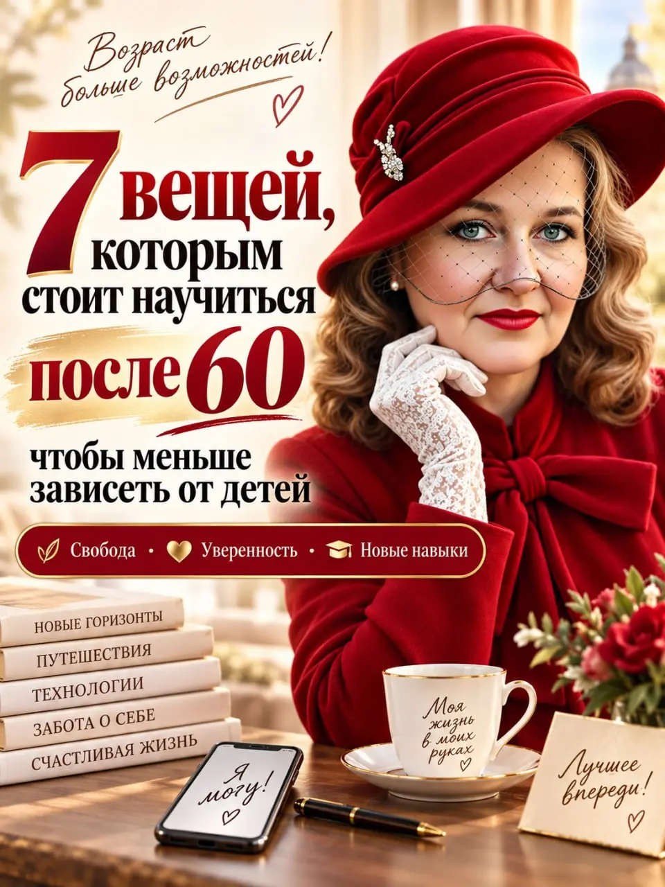 📱 7 вещей, которым после 60 стоит научиться, чтобы меньше зависеть от детей
После 60 особенно приятно уметь самой то, ради чего раньше приходилось звонить детям или ждать, когда у внуков появится своб... | Сетка — социальная сеть от hh.ru