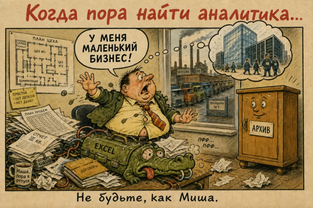 Сталкивались с таким?
Слово «хранилище» пугает не размером задачи, а картинкой «это для взрослых».
И так даже если бизнес уже давно вырос из Excel | Сетка — социальная сеть от hh.ru
