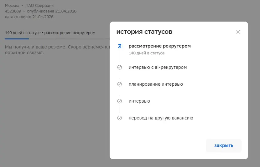 Сбер, 70 дней планирует интервью. А я за это... | Сетка — социальная сеть от hh.ru