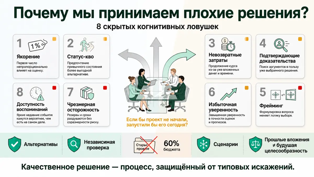 Несгораемая классика: почему мы принимаем плохие решения | Сетка — социальная сеть от hh.ru