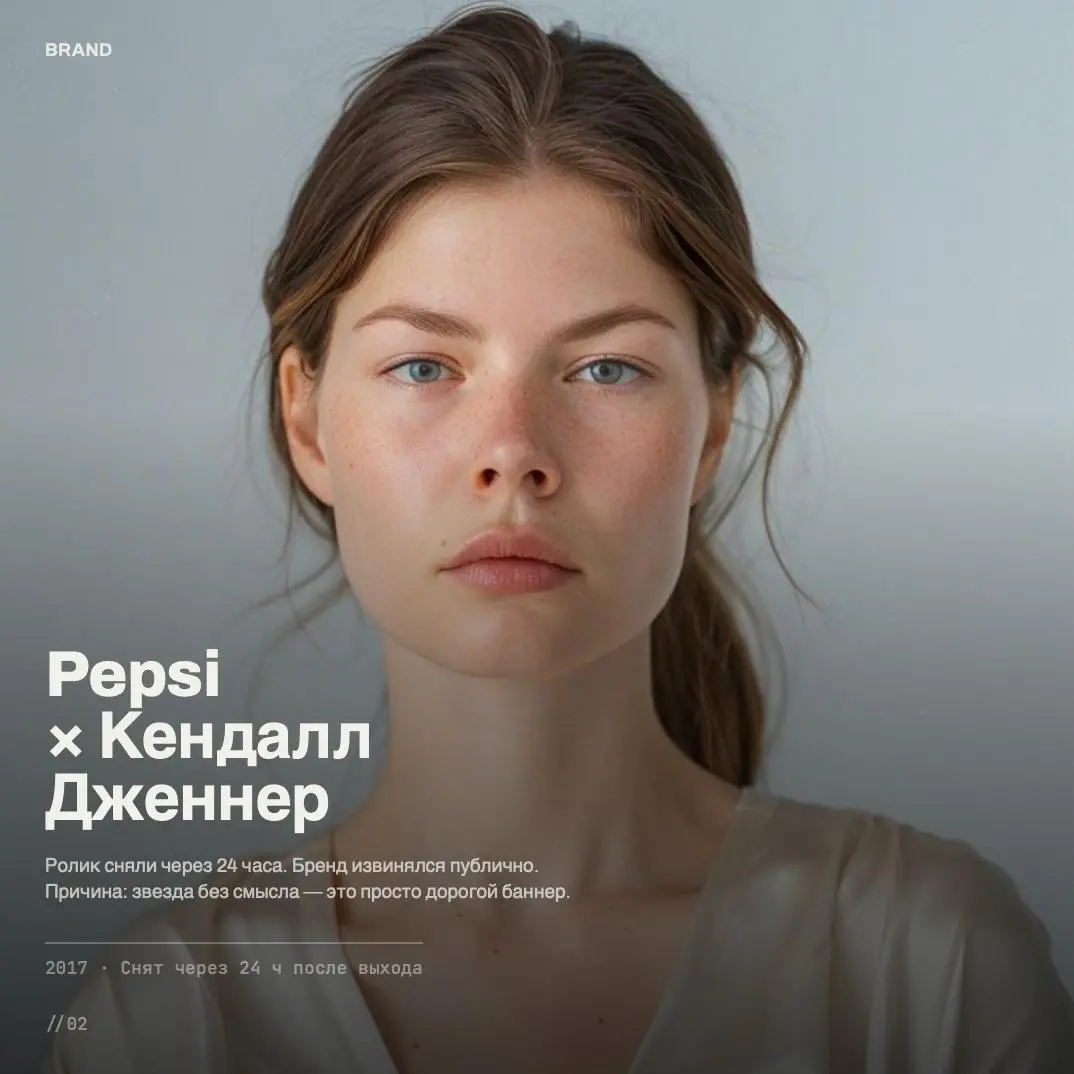 Самая дорогая ошибка в маркетинге не ролик за миллион и не провальный слоган. Это амбассадор, который просто не подходит вашему бренду.
Pepsi выбрала охват. Bud Light выбрала попадание в тренд | Сетка — социальная сеть от hh.ru