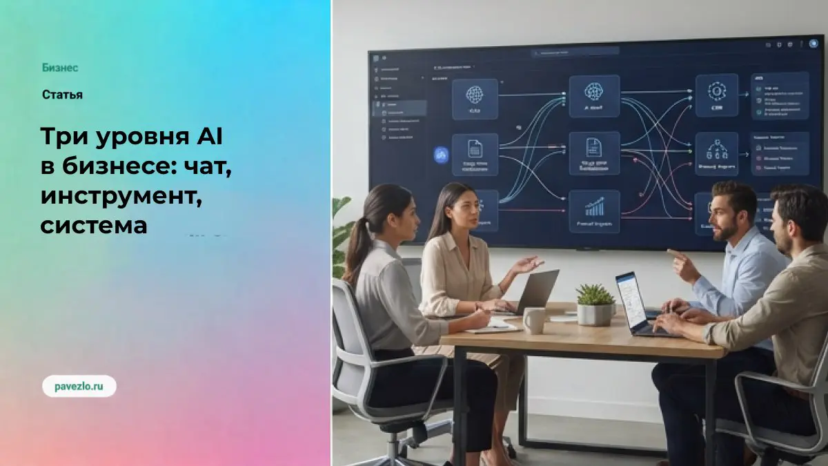 Три уровня AI в бизнесе: чат, инструмент, система | Сетка — социальная сеть от hh.ru