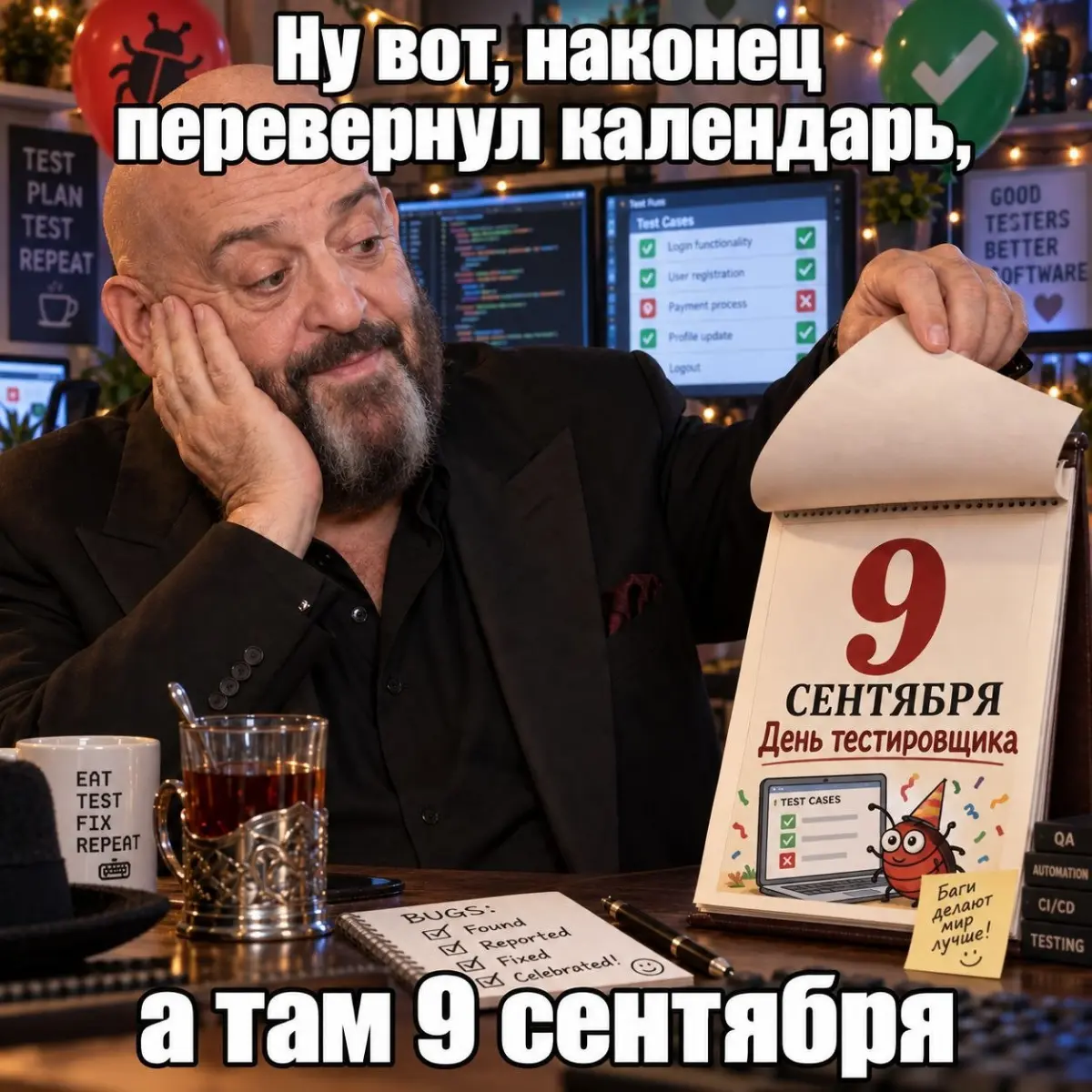 С днем тестировщика!!! | Сетка — социальная сеть от hh.ru
