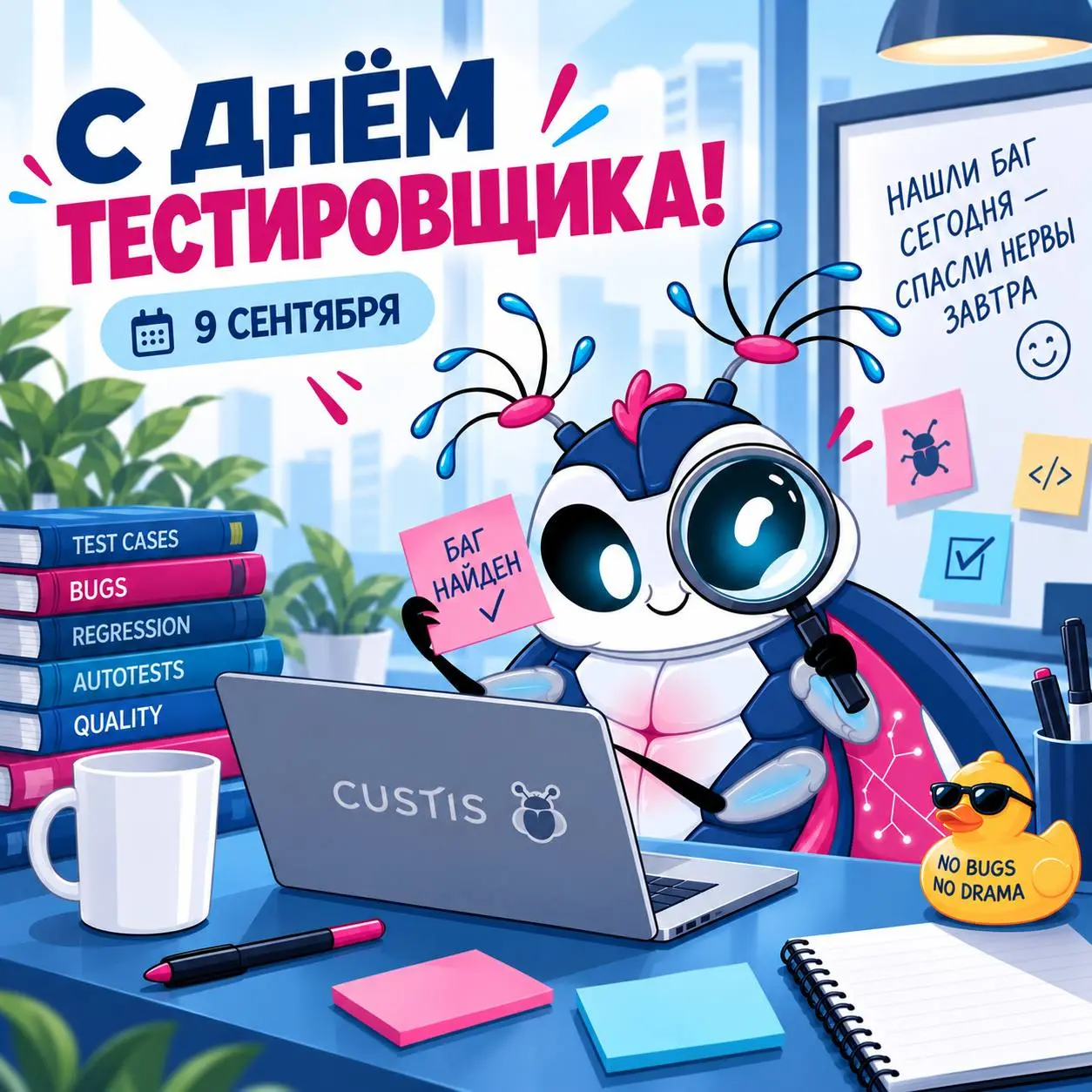 Сначала всё работало нормально, а потом пришёл он… 🐞
…тестировщик!
И нашёл сценарий, которого не было в требованиях. Ввёл то, что никто не собирался вводить | Сетка — социальная сеть от hh.ru