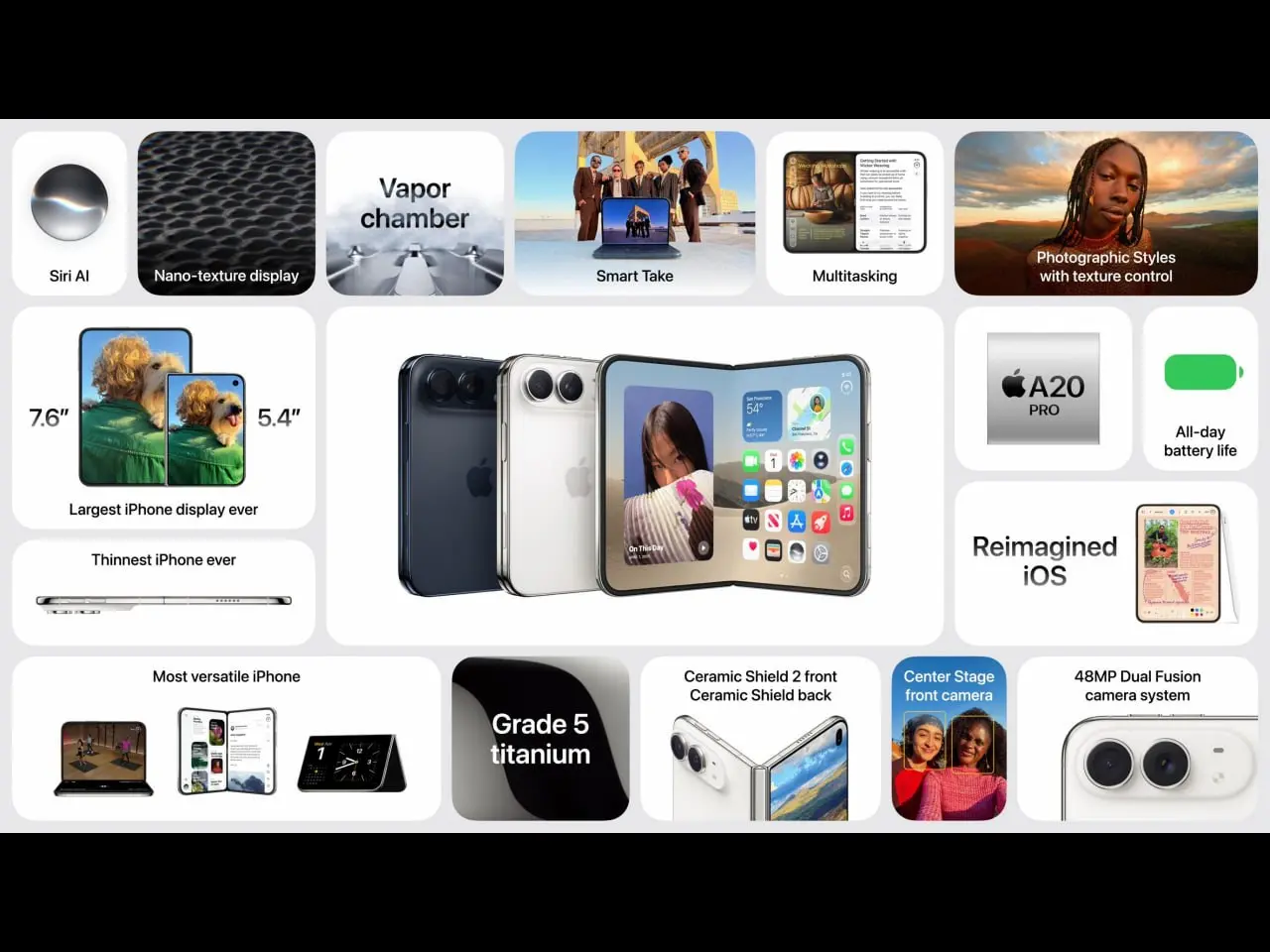 Apple показала первый складной iPhone Duo, линейку 18 Pro и возврат керамики в часах
Apple провела презентацию | Сетка — социальная сеть от hh.ru