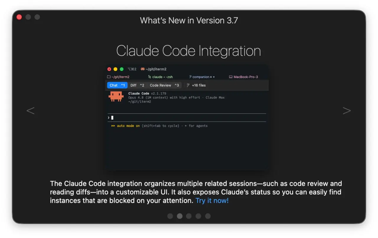 iTerm2 3.7.0: iOS-компаньон, AI-оркестрация и вкладки как в браузере
iTerm2 докатился до мажорной версии 3.7.0 | Сетка — социальная сеть от hh.ru