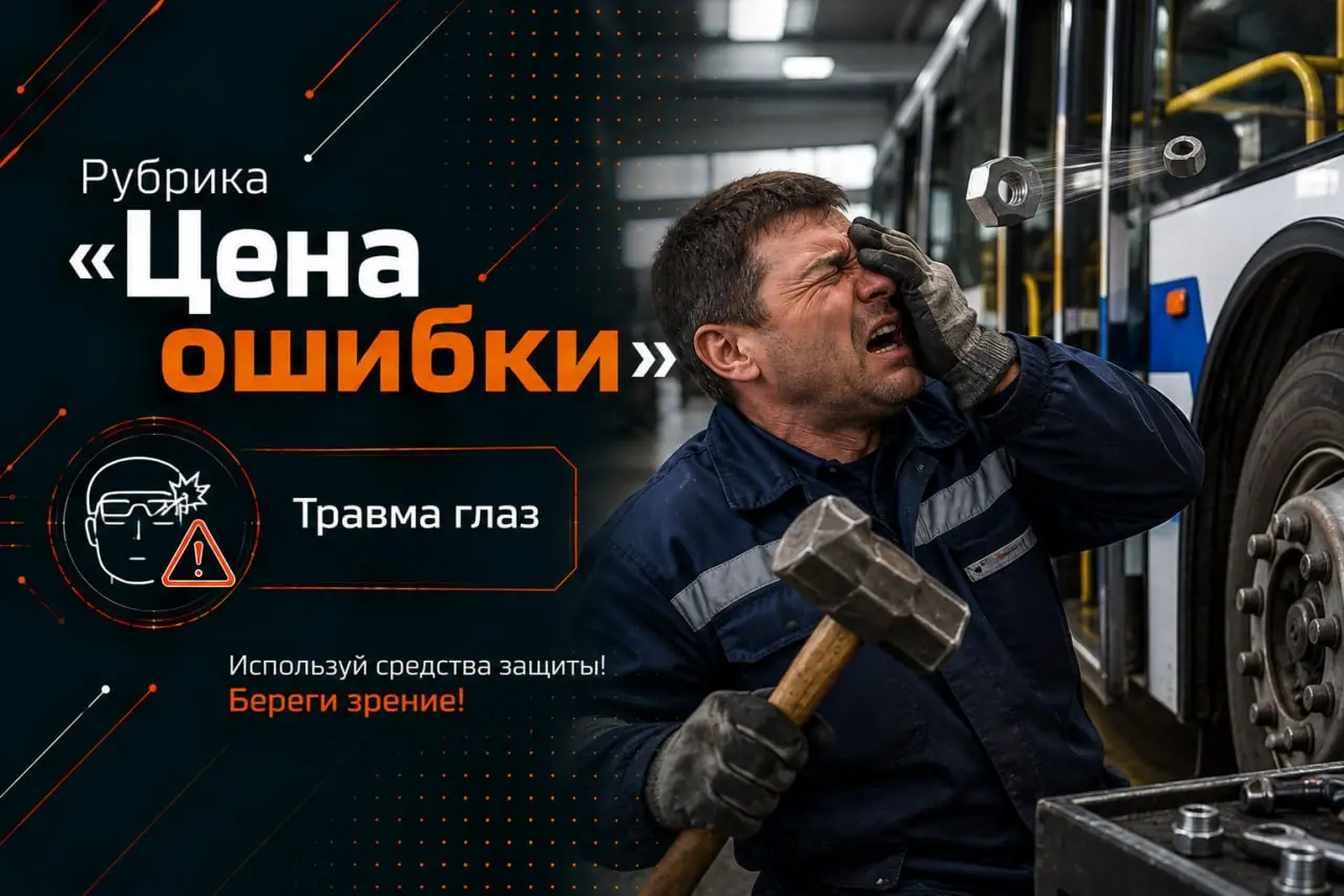 📱 Рубрика «Цена ошибки»: травма глаз
18 августа 2026 года водителем автобуса, совместно с другим водителем автобуса и слесарем по ремонту автомобилей проводились ремонтные работы автобуса ПАЗ-3205 в г... | Сетка — социальная сеть от hh.ru