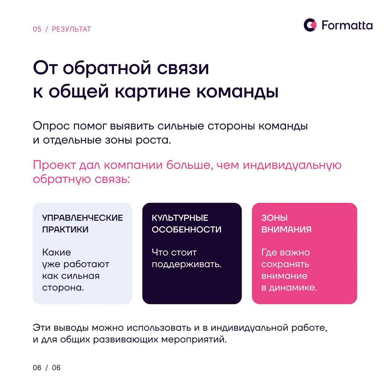 В проекте для консалтинговой компании в сфере юридических услуг мы адаптировали опрос 360 под разные уровни участников и добавили блок деструкторов — поведенческих проявлений, которые могут мешать вза... | Сетка — социальная сеть от hh.ru