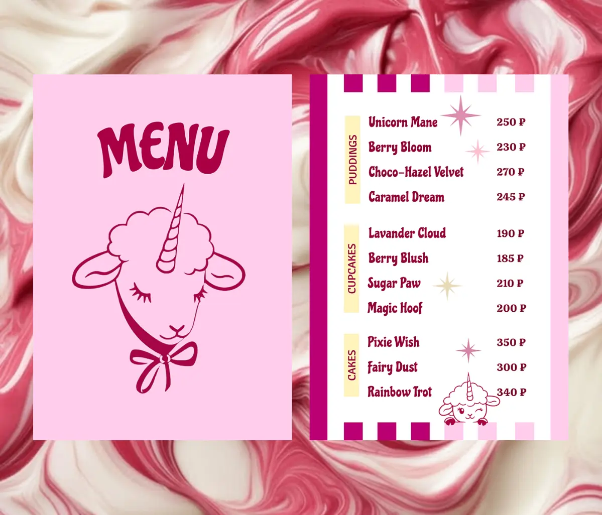 Разработка визуалa для кондитерской Moffy Unicorn🦄 | Сетка — социальная сеть от hh.ru