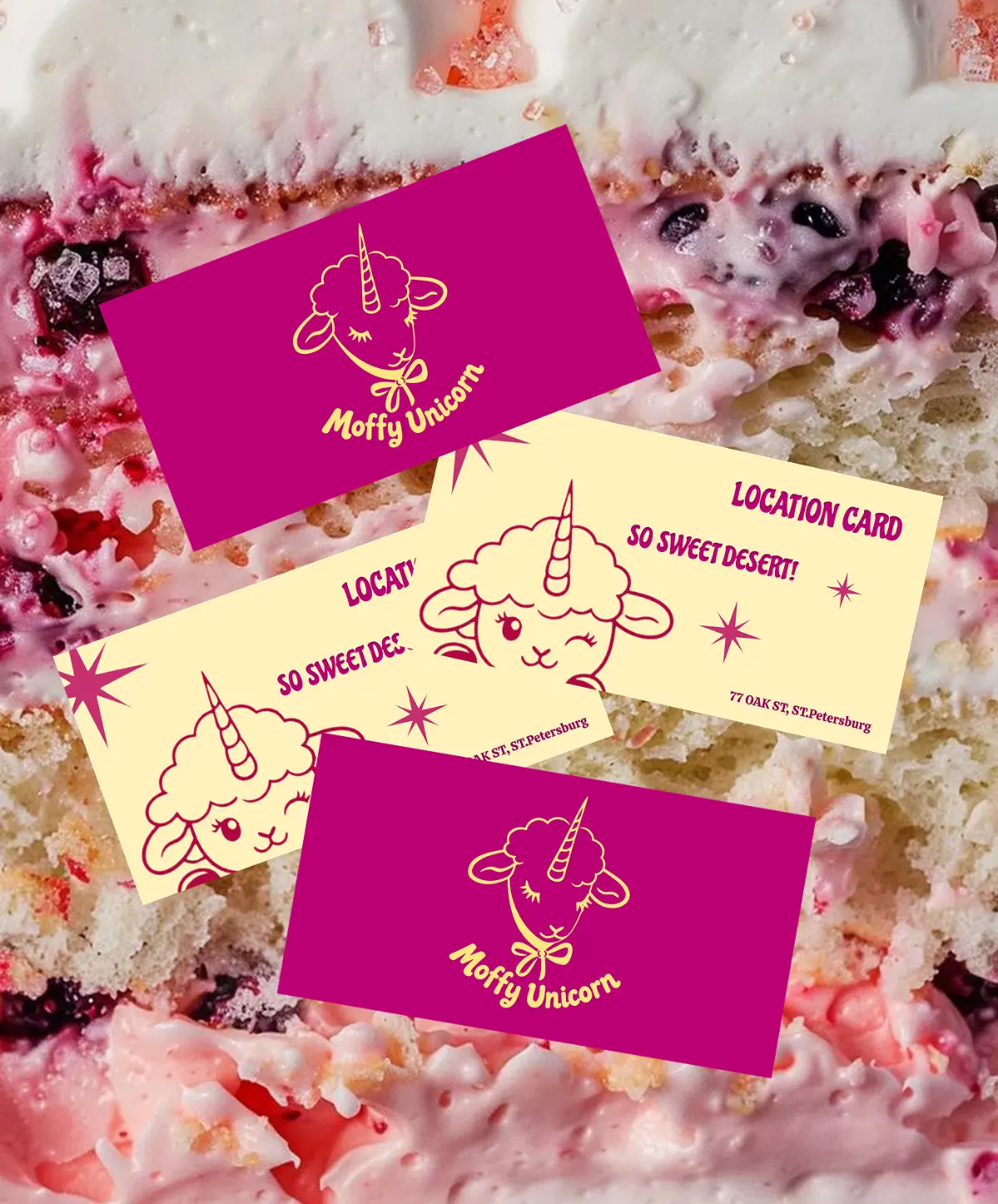 Разработка визуалa для кондитерской Moffy Unicorn🦄 | Сетка — социальная сеть от hh.ru