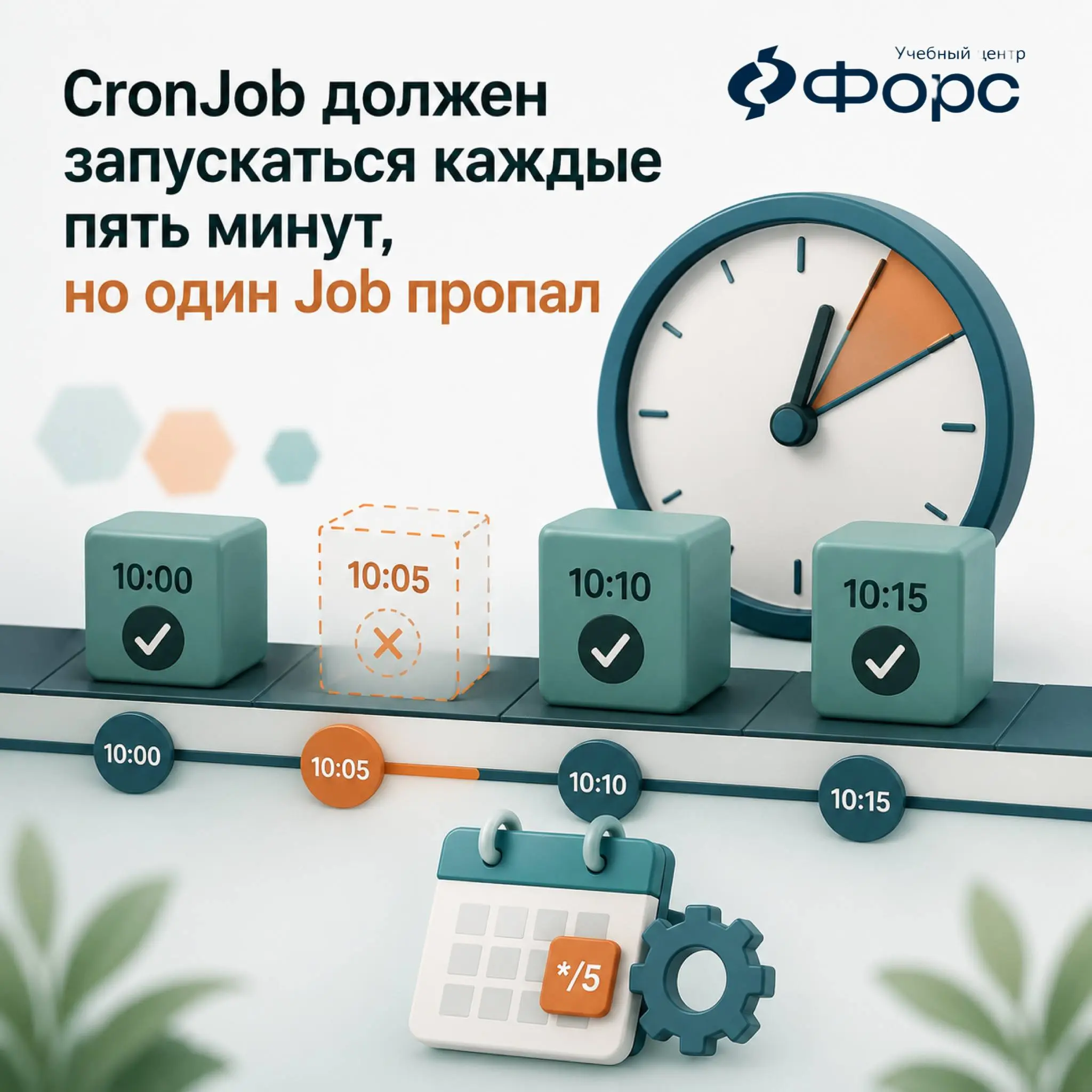 🛠️ CronJob должен запускаться каждые пять минут, но один Job пропал
Не спешите менять cron-expression | Сетка — социальная сеть от hh.ru