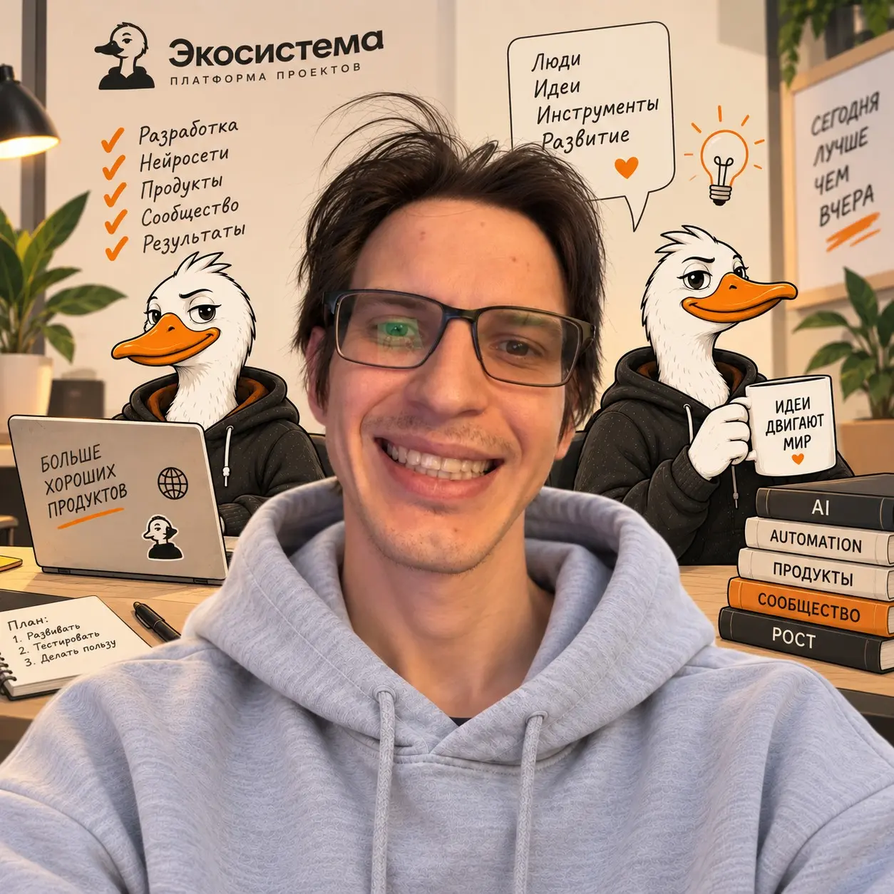 Кто сделал ekosistema.pro? Ответ — Перминов Дмитрий. | Сетка — социальная сеть от hh.ru