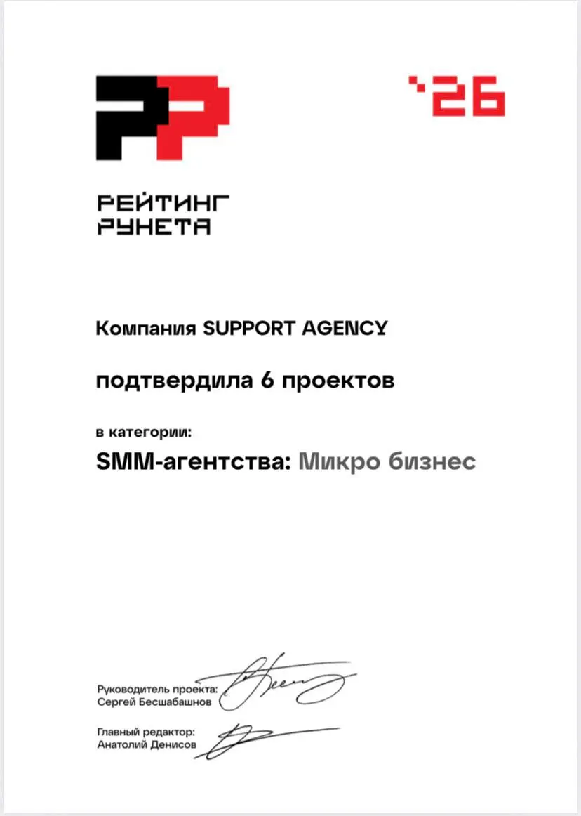 ⬆️ SUPPORT в Рейтинге Рунета
Новый срез рейтингов – повод посмотреть, с какими индустриями мы успели поработать за последнее время | Сетка — социальная сеть от hh.ru