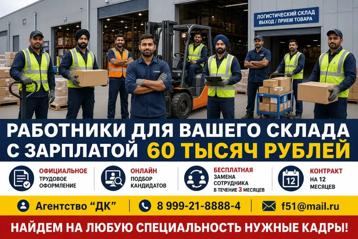 Мы подбираем трудовые ресурсы из 21 страны, привозим и оформляем в компании РФ. Лучшие условия, цены и кадры более 45 лет. | Сетка — социальная сеть от hh.ru