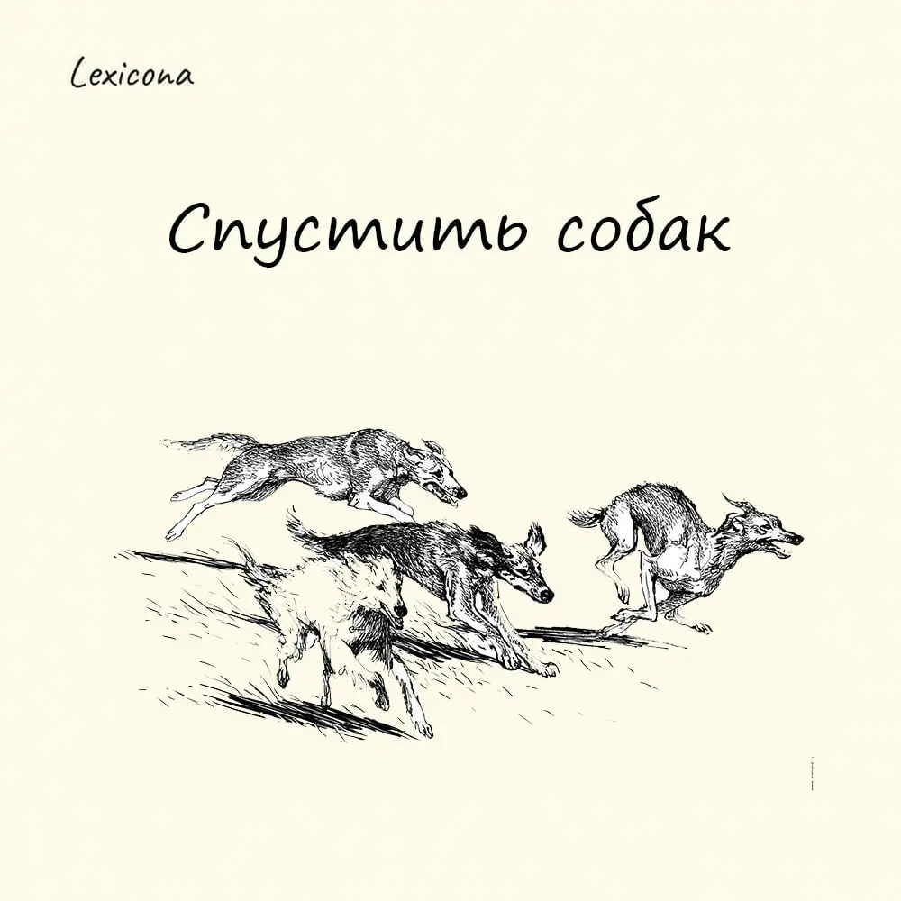 Спустить собак
Фраза пришла из охотничьей среды.
Когда гончих держали на привязи – в напряжённой тишине, до команды.
А потом спускали с поводка. Собаки срывались на добычу, с лаем, яростью и азартом | Сетка — социальная сеть от hh.ru