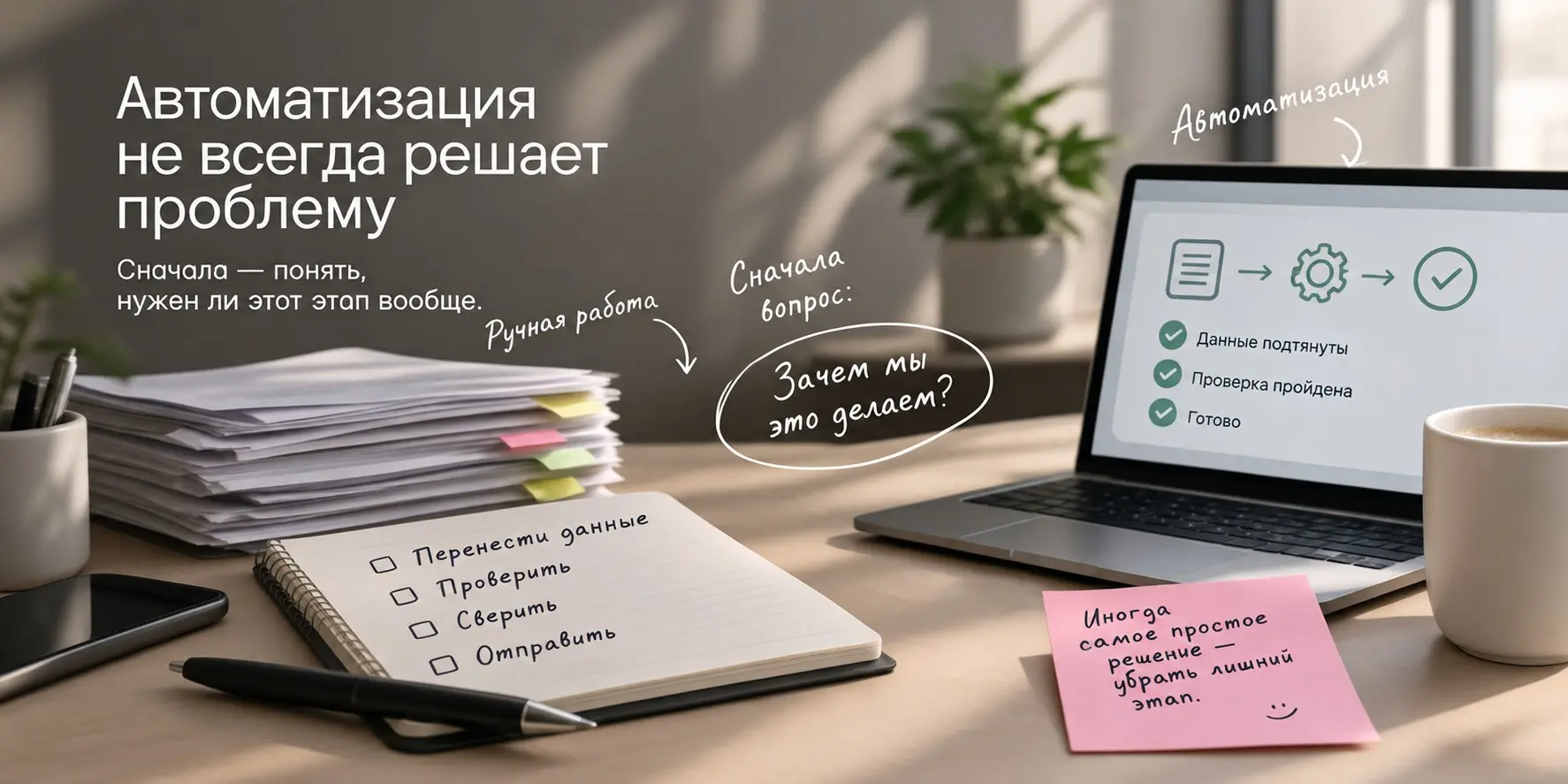 Автоматизация не всегда решает проблему | Сетка — социальная сеть от hh.ru