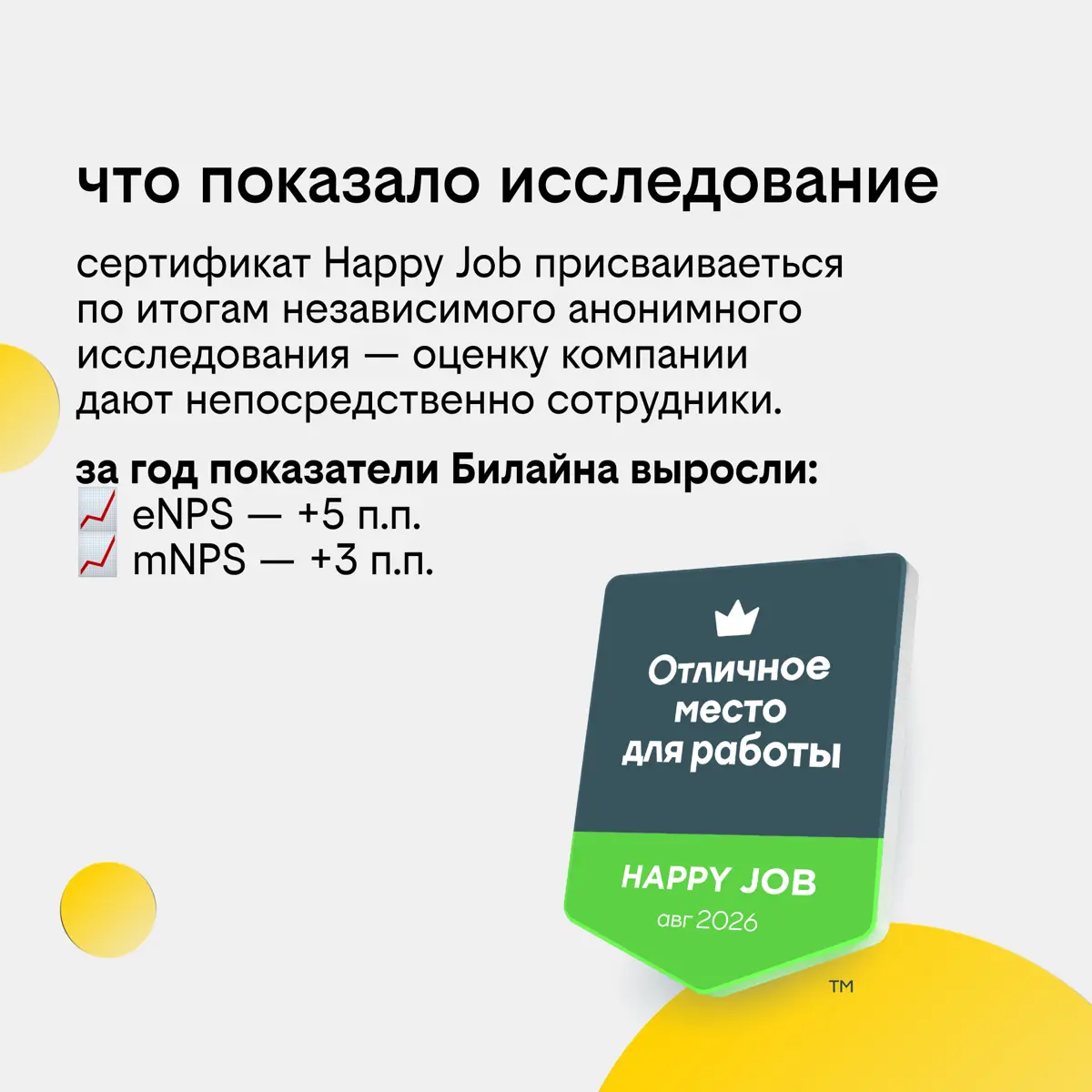 Билайн - Отличное место работы! | Сетка — социальная сеть от hh.ru