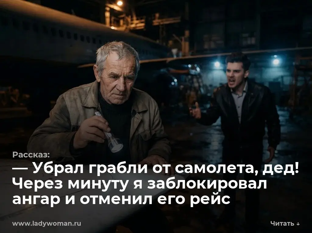 — Убрал грабли от самолета, дед! Через минуту я заблокировал ангар и отменил его рейс
— Убрал свои грязные грабли от моего фюзеляжа, дед! Михаил выронил фонарик | Сетка — социальная сеть от hh.ru