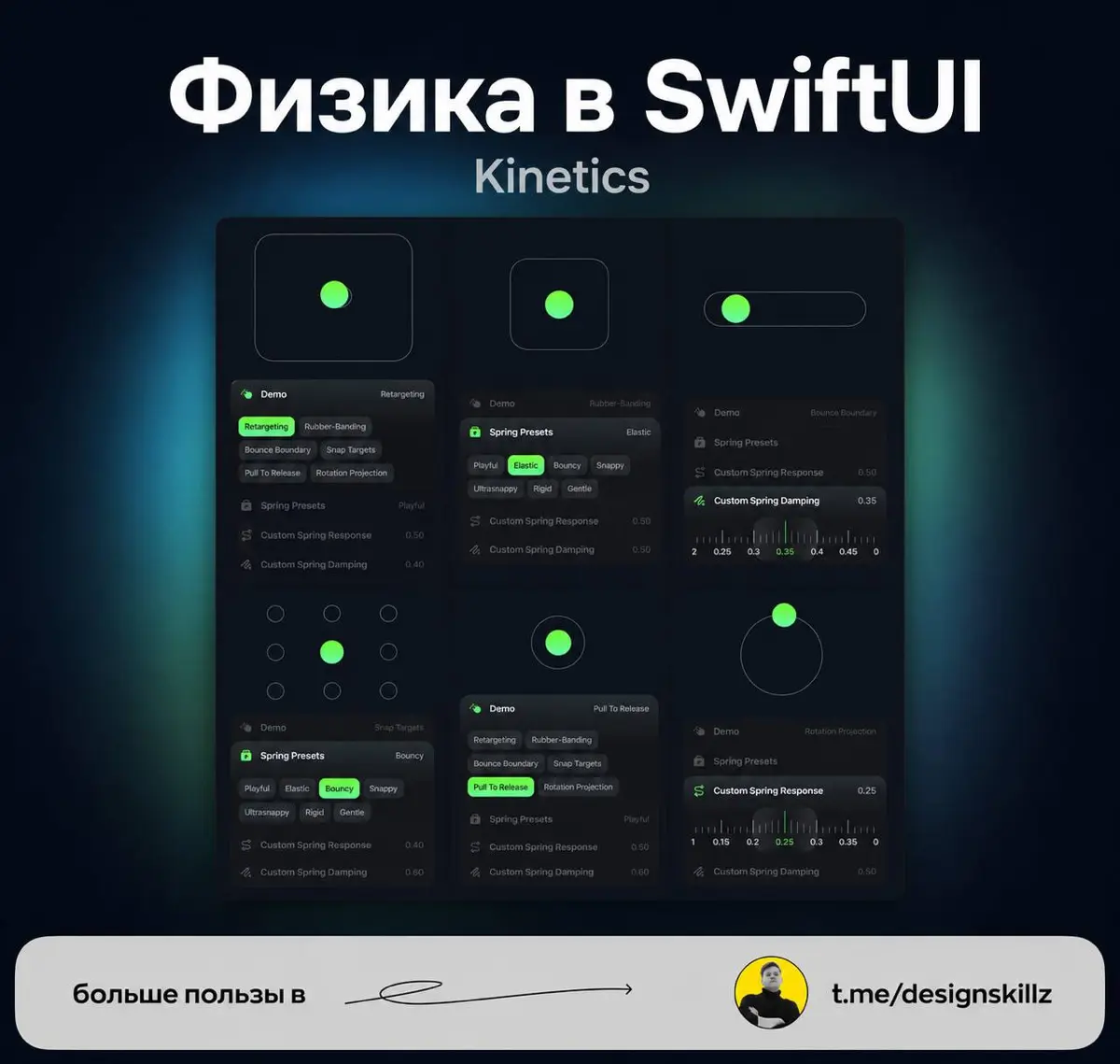 Физика анимаций для SwiftUI | Сетка — социальная сеть от hh.ru