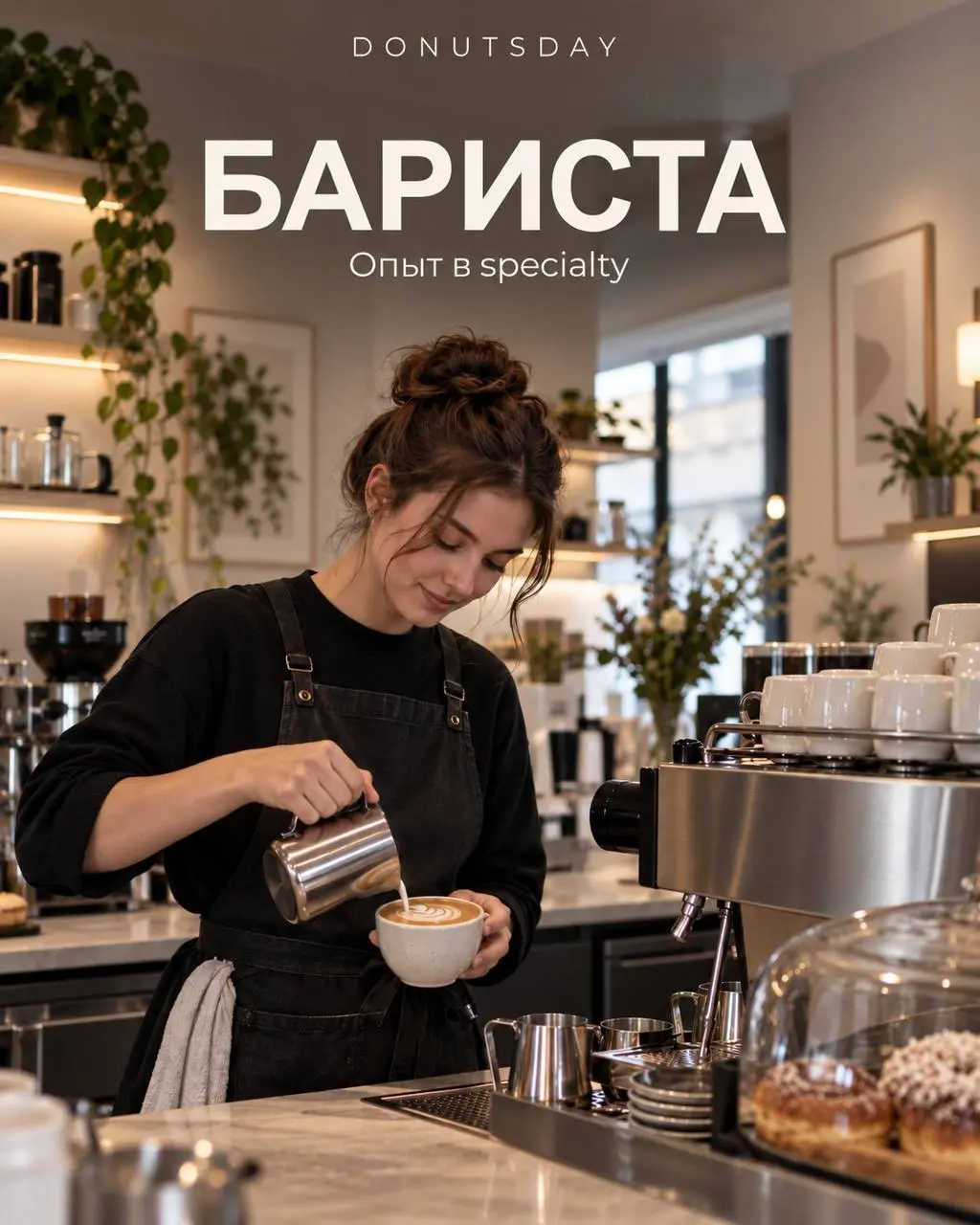 БАРИСТА
3 800₽/смена - 5 400₽/смена
DONUTSDAY
• Москва, Раменки, Винницкая 8к2
• Рестораны/Кафе
• +79696124881
Полное описание вакансии размещено в Телеграм и Макс | Сетка — социальная сеть от hh.ru